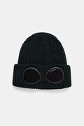 C.P. Company czapka beanie wełniana zielona 21CMAC742A005509A