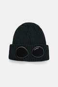 C.P. Company czapka beanie wełniana zielona 21CMAC742A005509A