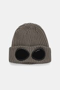 C.P. Company czapka beanie wełniana zielona 21CMAC742A005509A