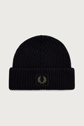 Fred Perry czapka bawełniana czarna C1138
