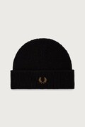 Fred Perry czapka beanie wełniana czarna C3306