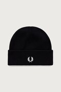 Fred Perry czapka beanie z wełną czarna C3316