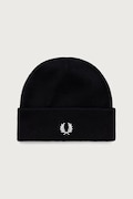 Fred Perry czapka beanie z wełną czarna C3316