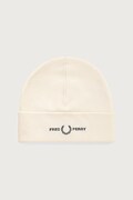 Fred Perry czapka beanie z bawełną beżowa C3300