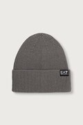 EA7 Emporio Armani czapka beanie damska z wełną szara AF29587.7X000312