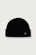 EA7 Emporio Armani czapka beanie z wełną czarna AF18020.7X000841