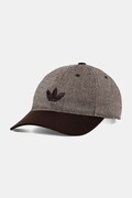 adidas Originals καπέλο με γείσο από πρόσμιξη μαλλιού καφέ KX1649