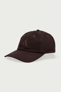 adidas czapka bejsbolówka bawełniana brązowa KQ6694