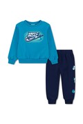Nike σετ φόρμας παιδικό με βαμβάκι μπλε 86P205