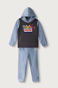 Puma tepláková súprava detská s bavlnou PUMA X TRANSFORMERS MINICATS Loungewear Set INF modrá 637631