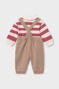Mayoral Newborn komplet niemowlęcy bawełniany z elastanem beżowy 2680