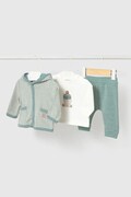 Mayoral Newborn komplet niemowlęcy z bawełną turkusowy 2668
