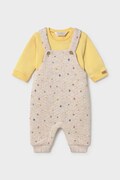 Mayoral Newborn трикотажний комплект для немовлят бавовняний з еластаном жовтий 2663