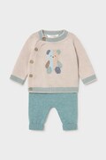 Mayoral Newborn komplet niemowlęcy bawełniany turkusowy 2523