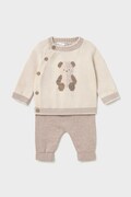 Mayoral Newborn komplet niemowlęcy bawełniany beżowy 2523