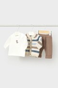 Mayoral Newborn set kojenecký s bavlnou béžový 2522