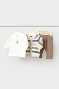 Mayoral Newborn set kojenecký s bavlnou béžový 2522