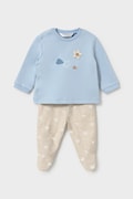 Mayoral Newborn трикотажний комплект для немовлят бавовняний з еластаном блакитний 2520