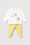 Mayoral Newborn трикотажний комплект для немовлят бавовняний з еластаном жовтий 2520