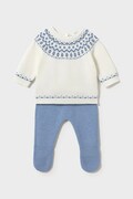 Mayoral Newborn komplet codzienny niemowlęcy bawełniany niebieski 2505