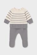 Mayoral Newborn komplet codzienny niemowlęcy bawełniany szary 2505