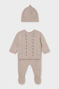 Mayoral Newborn комплект за бебе от памук бежов 2503