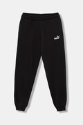 Puma spodnie dresowe dziecięce bawełniane z elastanem ESS No. 1 Logo Sweatpants czarne high waist 684912