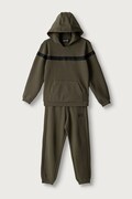 EA7 Emporio Armani komplet dresowy dziecięcy z bawełną zielony 7B000367 AF12660