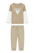 Guess komplet dziecięcy bawełniany beżowy N6YG02 K4077