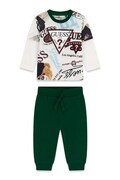Guess komplet codzienny dziecięcy bawełniany zielony I6YG01 K3964