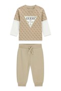 Guess komplet codzienny dziecięcy bawełniany beżowy I6YG01 K3964