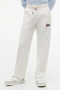 Tommy Hilfiger spodnie dresowe dziecięce bawełniane białe regular waist KB0KB10593