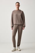 EA7 Emporio Armani спортен анцуг дамски кафяв AF24375.7W000194