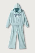 Converse compleu de trening pentru copii cu bumbac albastru 4CJ062
