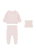 Guess komplet niemowlęcy z dodatkiem wełny różowy S6BG07 Z1328