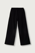 Elisabetta Franchi spodnie dresowe dziecięce bawełniane czarne high waist EFPA328.C.FF017
