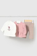 Mayoral Newborn set quotidiano per neonati con cotone rosa 2772
