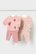 Mayoral Newborn komplet niemowlęcy bawełniany z elastanem różowy 2759