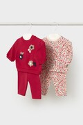 Mayoral Newborn комплект для немовлят бавовняний з еластаном червоний 2759