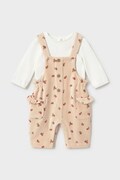 Mayoral Newborn komplet niemowlęcy bawełniany beżowy 2673