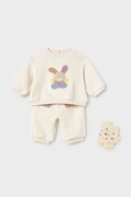 Mayoral Newborn трикотажний комплект для немовлят вельветовий бежевий 2654