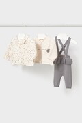 Mayoral Newborn každodenní set kojenecký s bavlnou šedý 2516