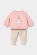 Mayoral Newborn комплект для немовлят бавовняний з еластаном рожевий 2514