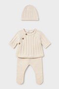 Mayoral Newborn комплект за бебе от памук бежов 2511