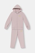 Puma dres dziecięcy z bawełną ESS SCRIPT Sweat Suit różowy 695209