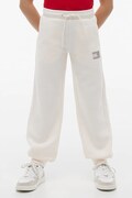 Tommy Hilfiger spodnie dresowe dziecięce z bawełną beżowe regular waist KG0KG09531