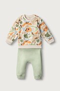 United Colors of Benetton compleu de trening pentru bebeluși din bumbac cu elastan verde 3TEUAK01W