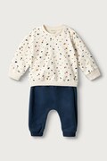 United Colors of Benetton compleu de trening pentru bebeluși din bumbac cu elastan bleumarin 3TEUAK01W