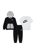 Nike σετ φόρμας παιδικό με βαμβάκι μαύρο 86P282