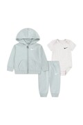 Nike komplet dresowy niemowlęcy z bawełną turkusowy 56L940